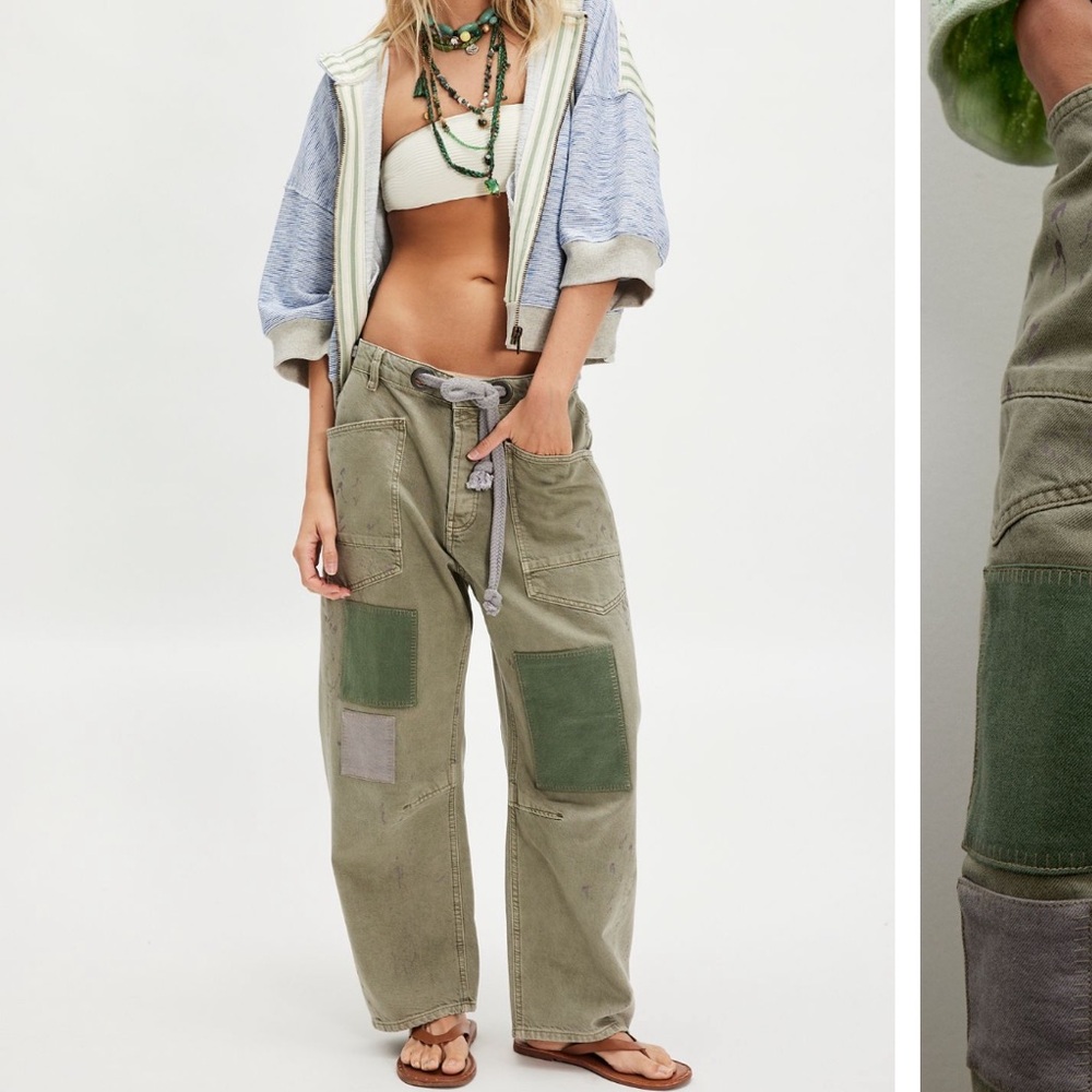 We the Free Moxie Pull-on Barrel Jeans